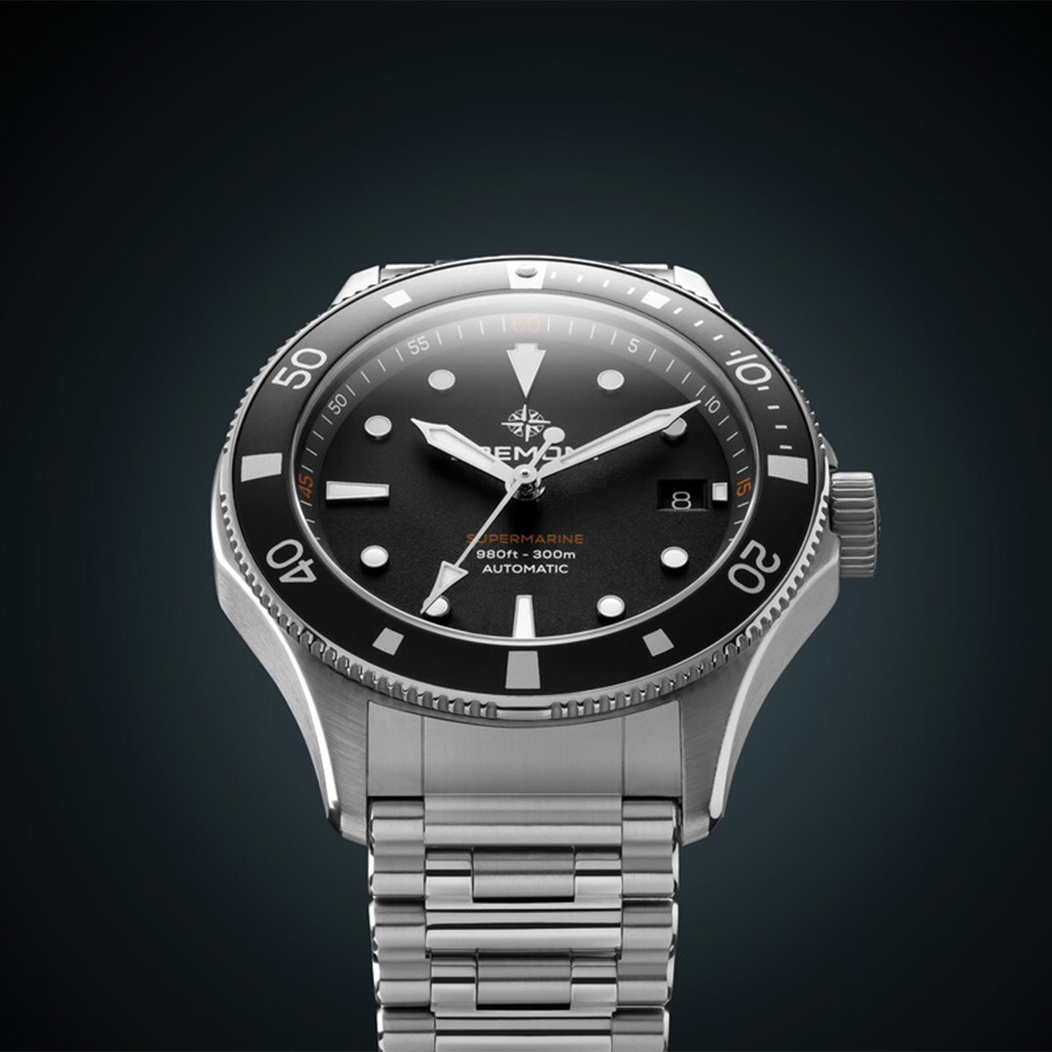 Bremont Supermarine 300M Date Black Bracelet SM40-DT-SS-BK-B