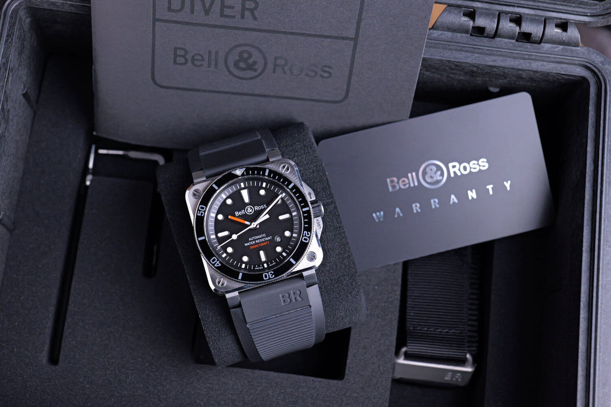 BEGAGNAD Bell & Ross BR 03-92 Steel Diver BR0392-D-BL-ST/SRB