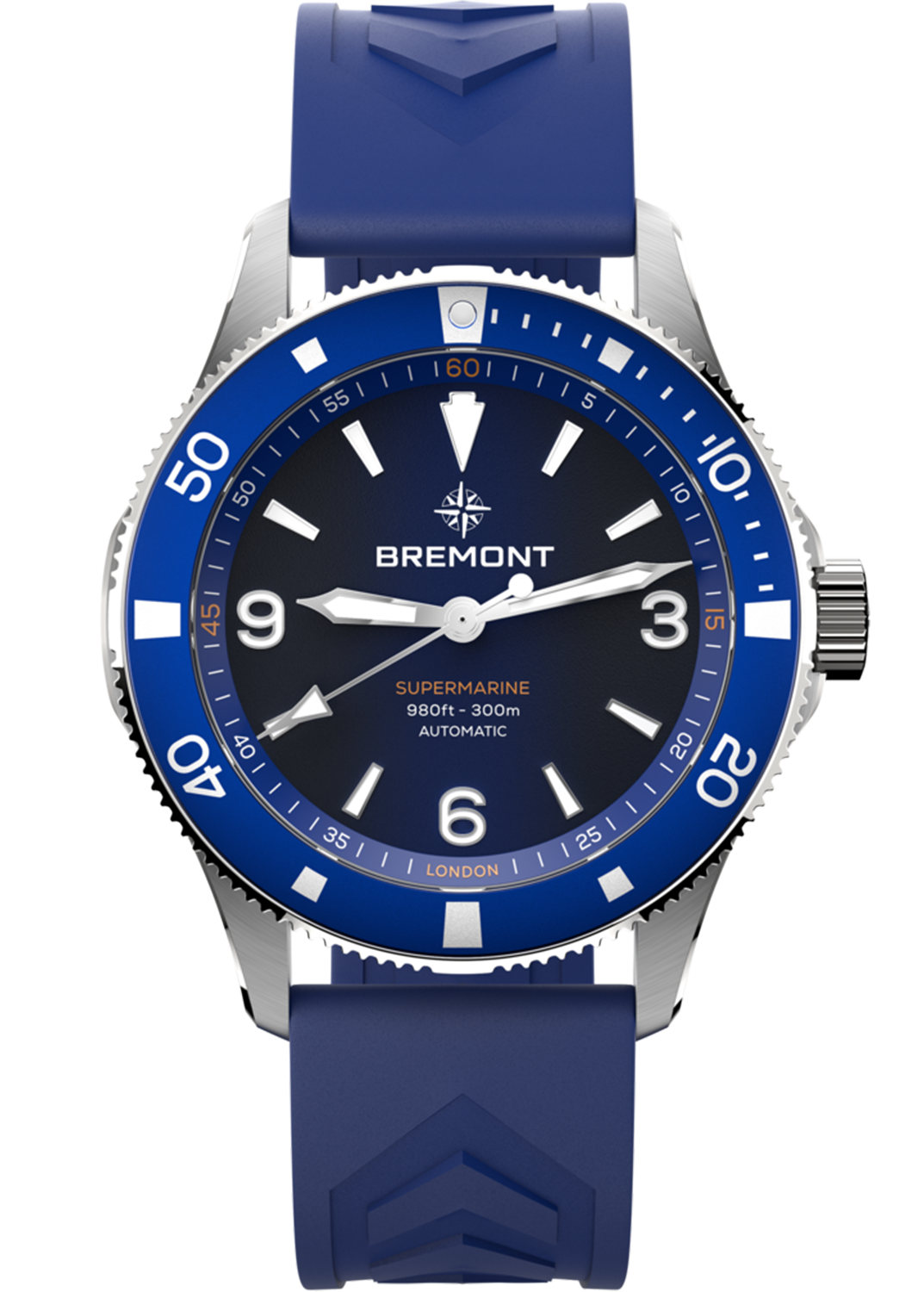 Bremont Supermarine 300M Blue & Rubber SM40-ND-SS-BL-R-S