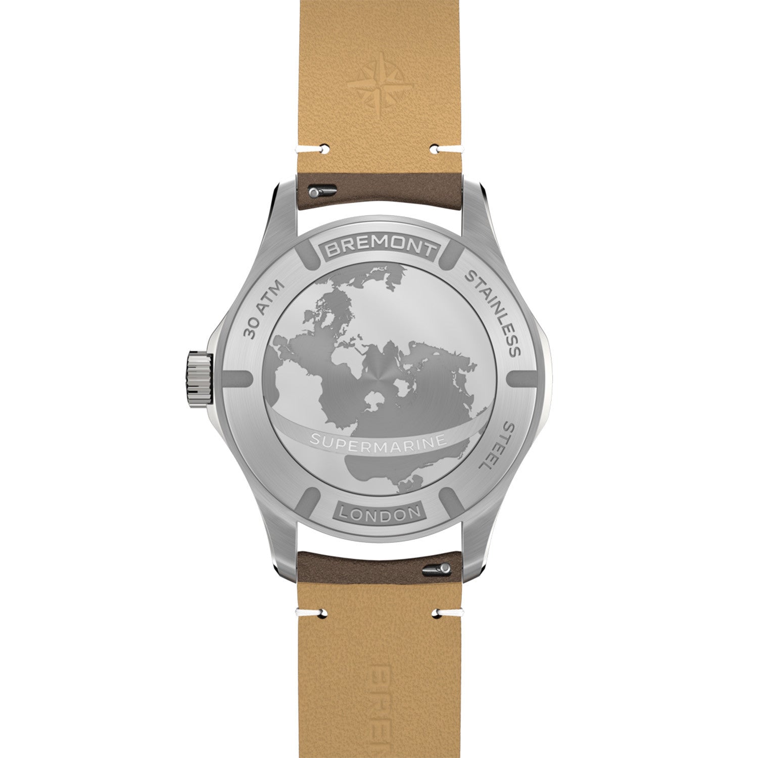 Bremont Supermarine 300M Datum Svart & Läder SM40-DT-SS-BK-L-S