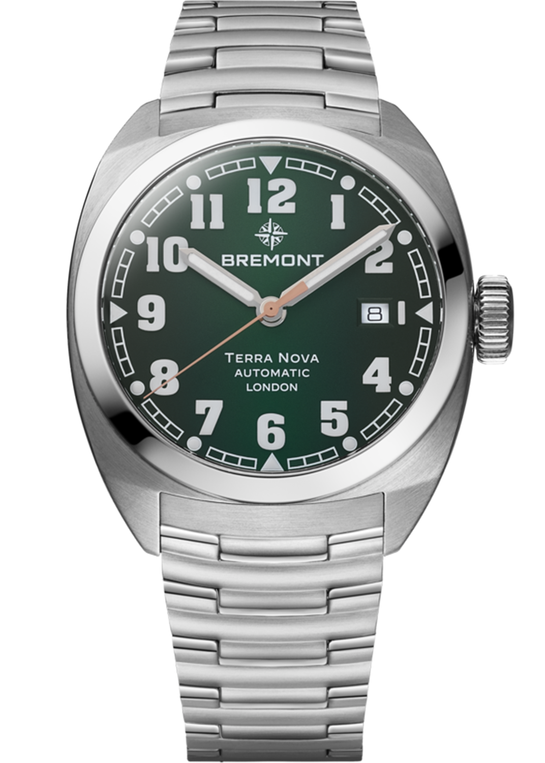 Bremont Terra Nova 40.5 Date Grön & Stållänk