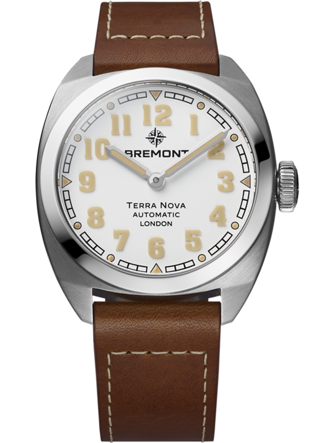 Bremont Terra Nova White & Brown Leather
