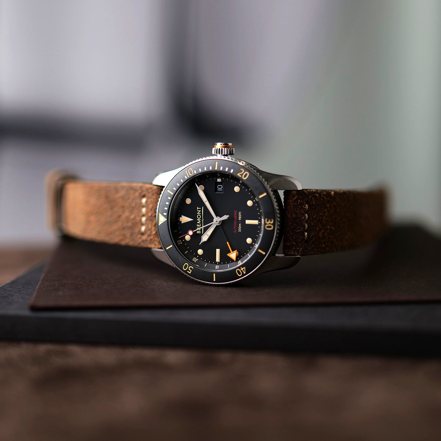 PRE-OWNED Bremont Supermarine S302 40mm S302-BK-R-S