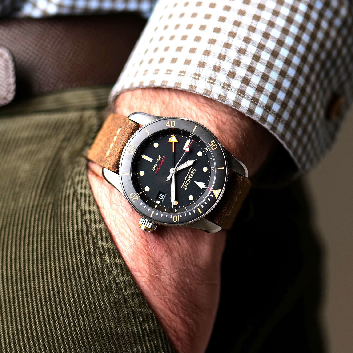 PRE-OWNED Bremont Supermarine S302 40mm S302-BK-R-S
