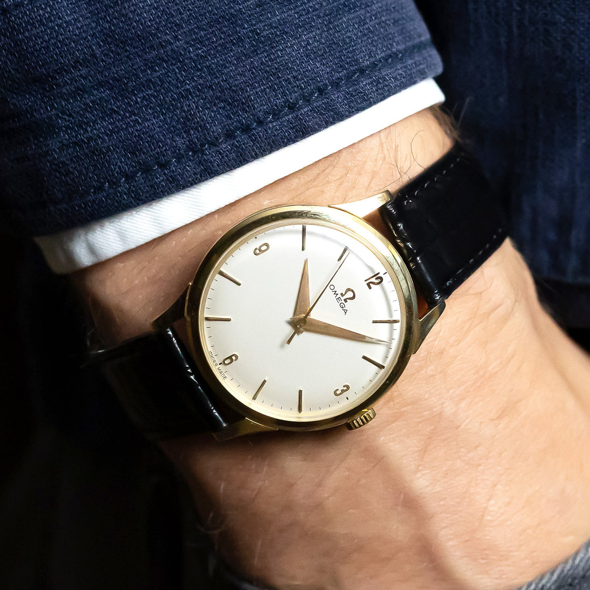 PRE-OWNED Omega 18K Manuell Vintage Year 1961