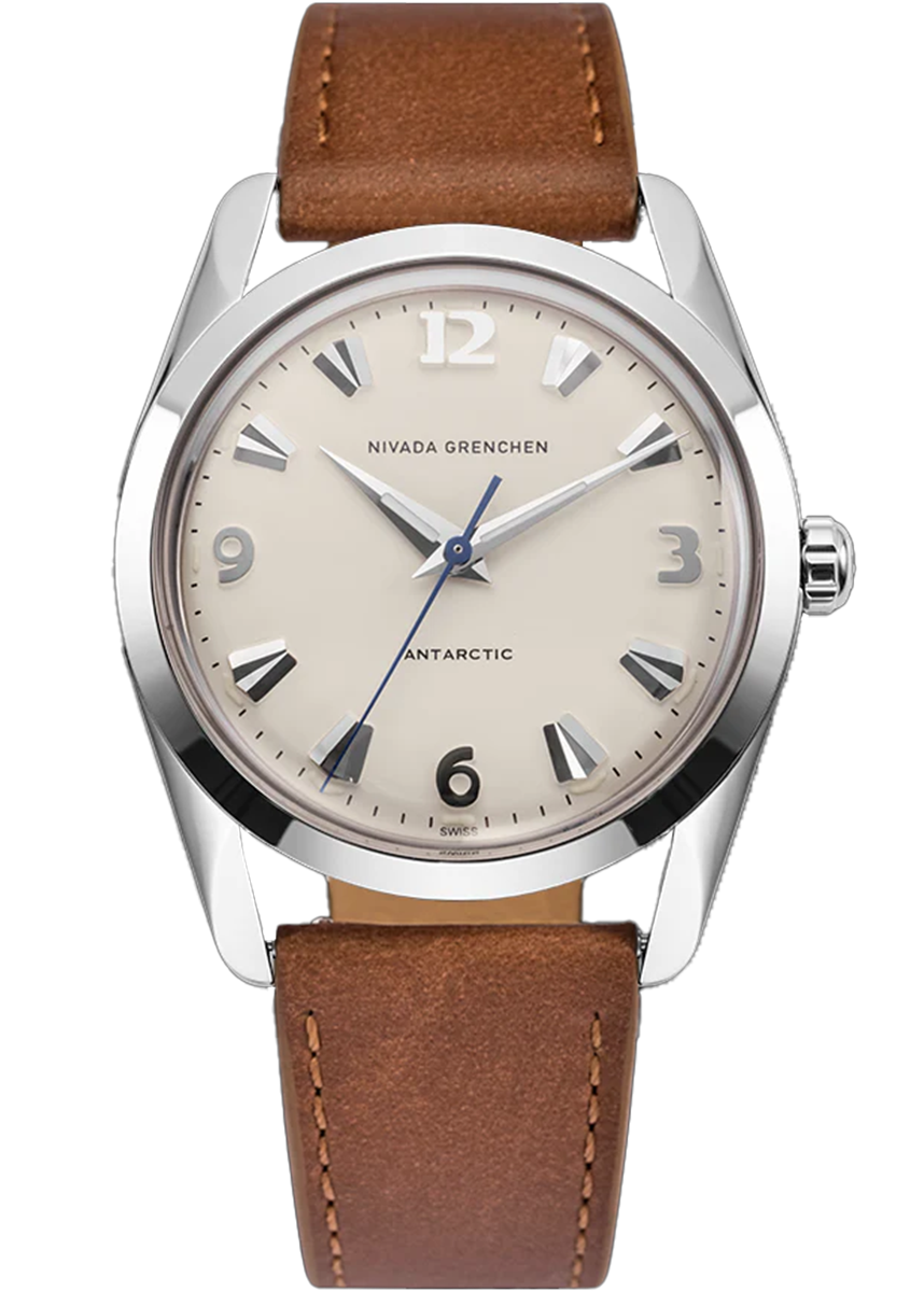 Nivada Grenchen Antatctic 35 Mm Eggshell White Luminova 35004M16