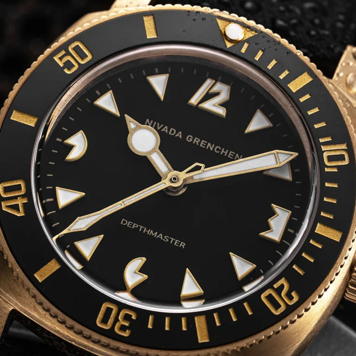 Nivada Grenchen Depthmaster Bronze Rubber Tropic 14123A01