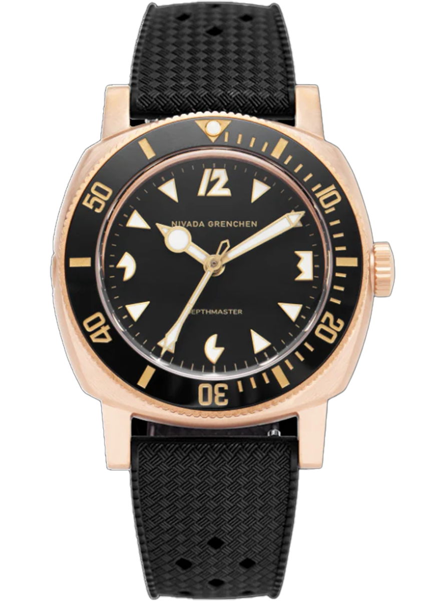 Nivada Grenchen Depthmaster Bronze Rubber Tropic 14123A01