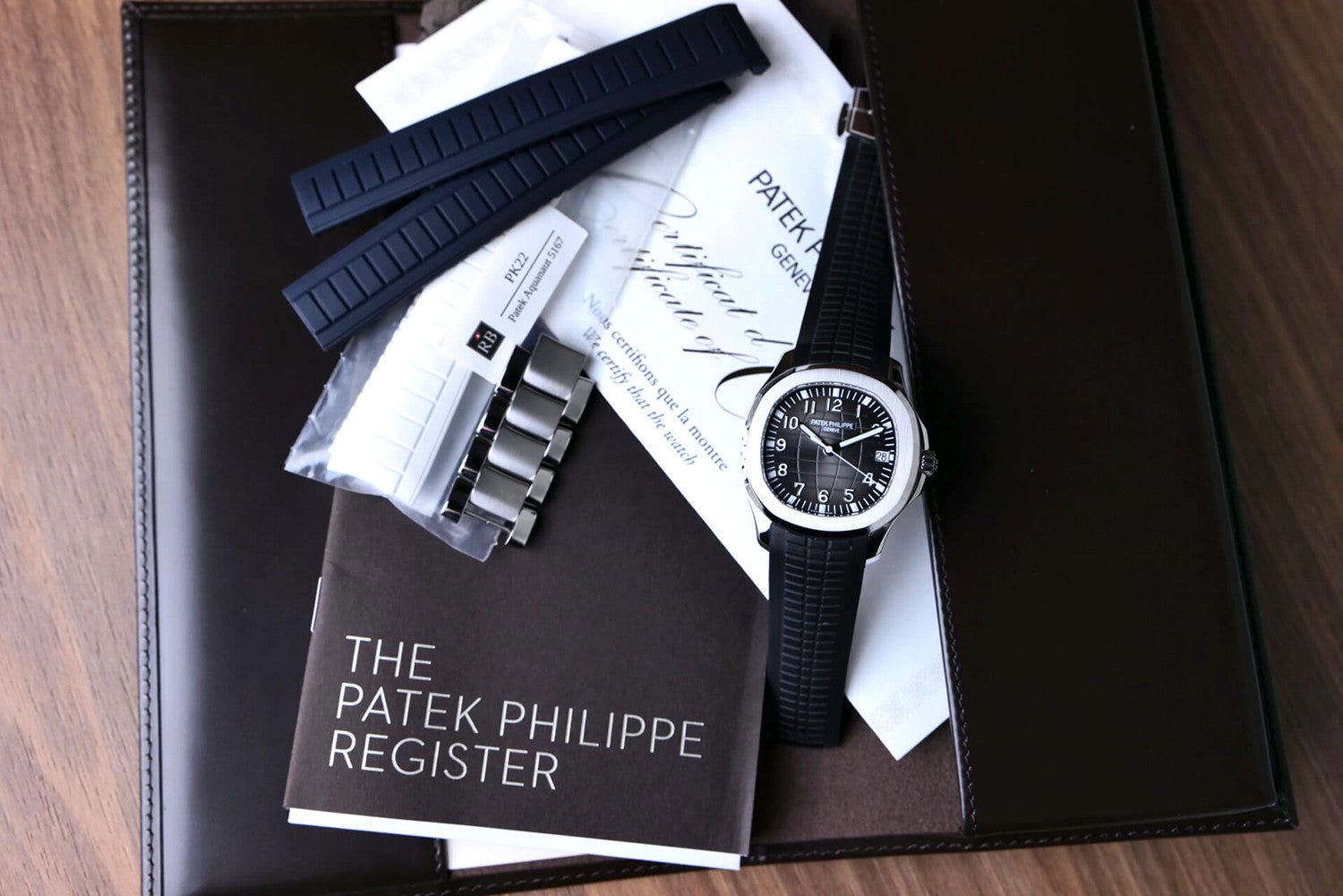 PRE-OWNED Patek Philippe Aquanaut Date 5167A-001