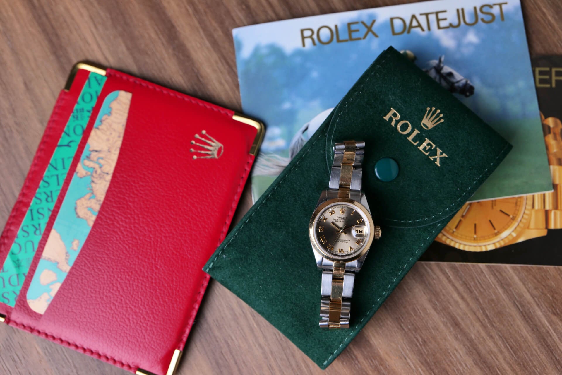 BEGAGNAD Rolex Lady Datejust 26 mm gult guld och stål 69163