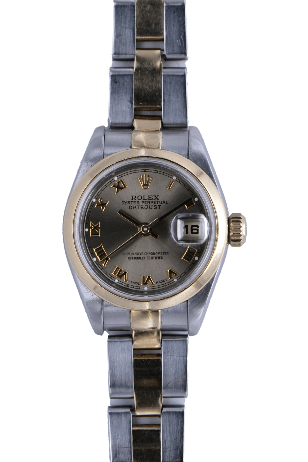 BEGAGNAD Rolex Lady Datejust 26 mm gult guld och stål 69163