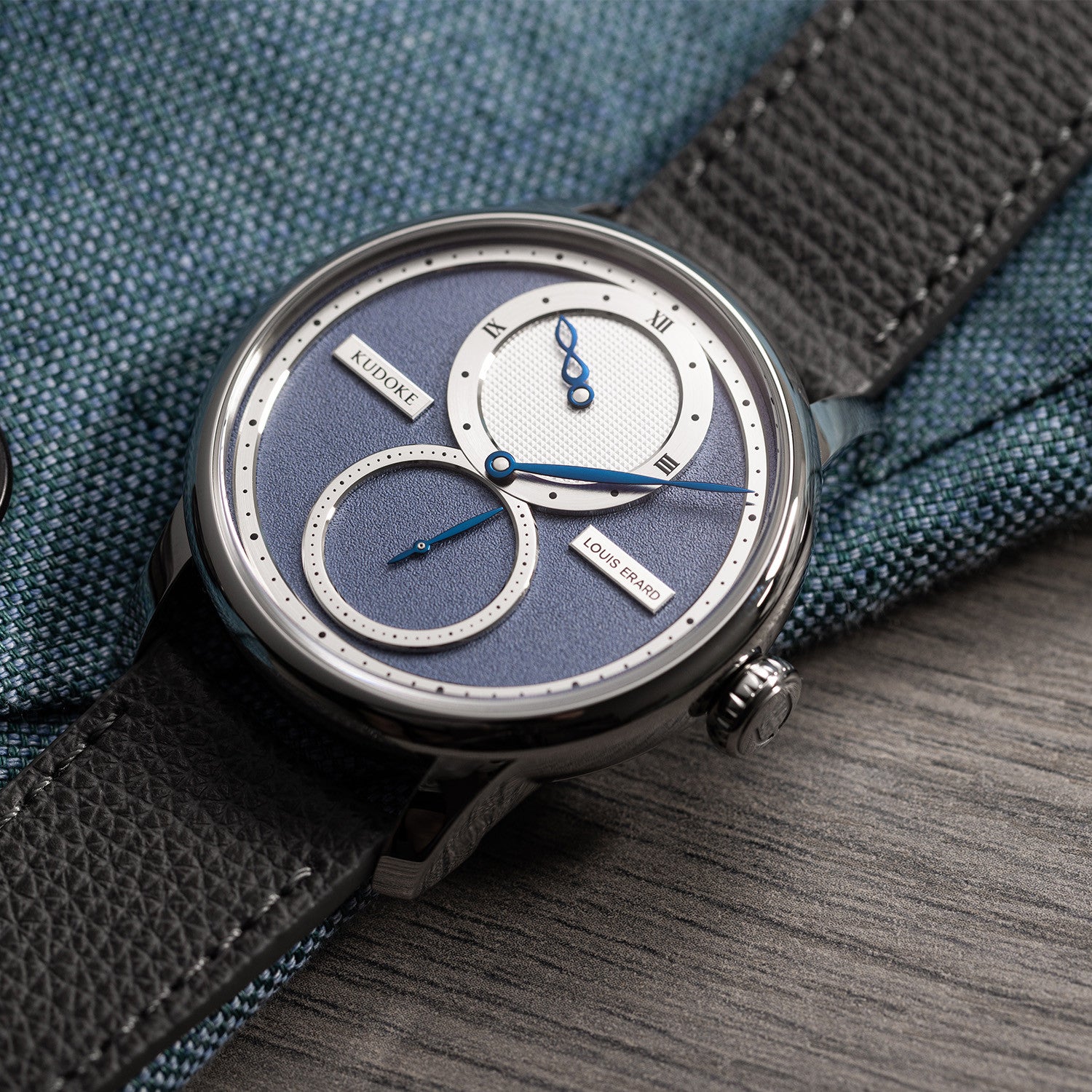 Louis Erard X Kudoke Le Régulateur Light Blue 85237AA45BVA173