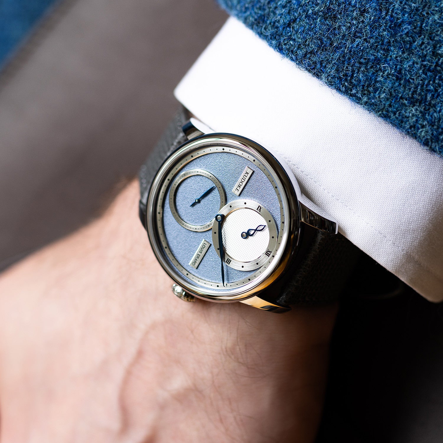 Louis Erard X Kudoke Le Régulateur Light Blue 85237AA45BVA173