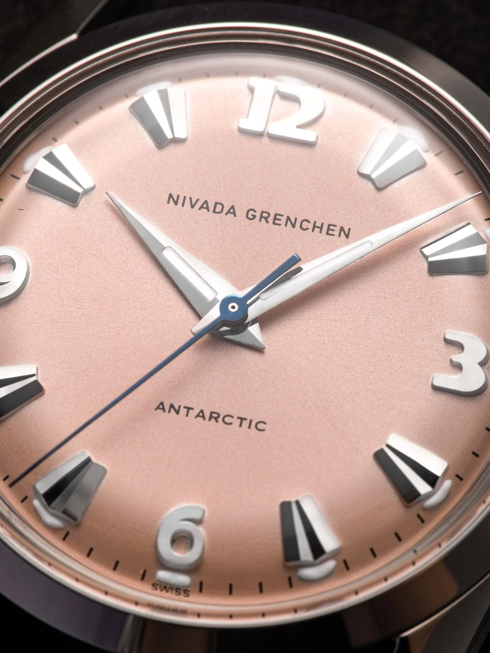 Nivada Grenchen Antarctic 35mm Limited Edition 100 pcs Black Leather 35018M17