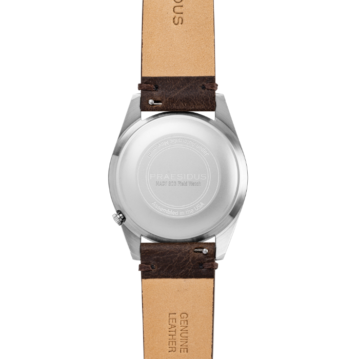Praesidus Rec Spec Khaki Brown 38 mm brunt läder P-38-KTW-BRCK1