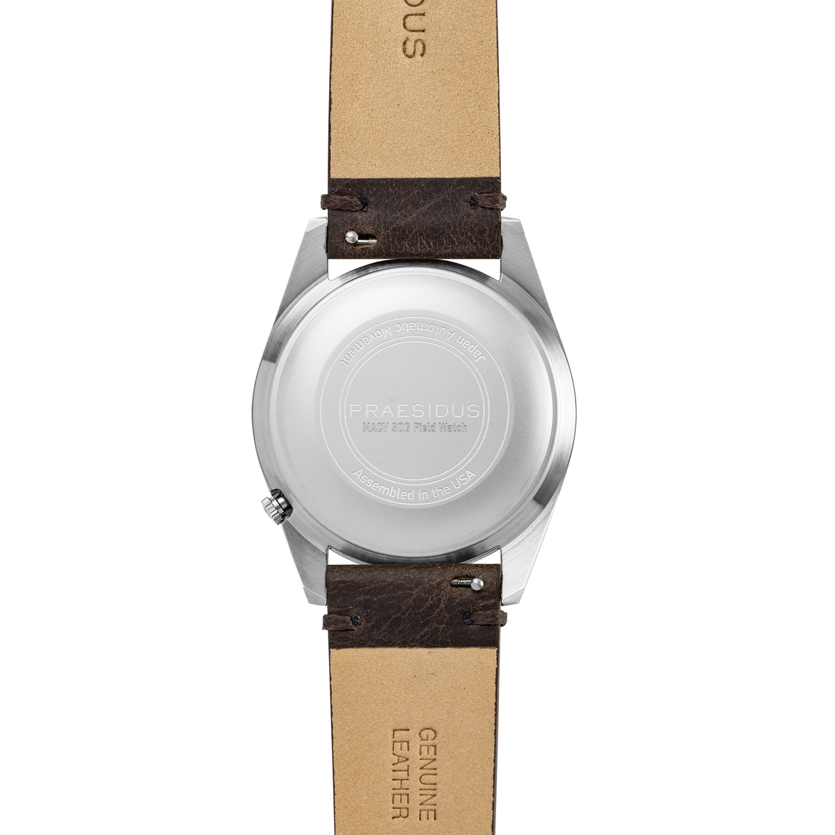 Praesidus Rec Spec OG Popcorn Brown Leather Strap P-38-BTG-BRCK1
