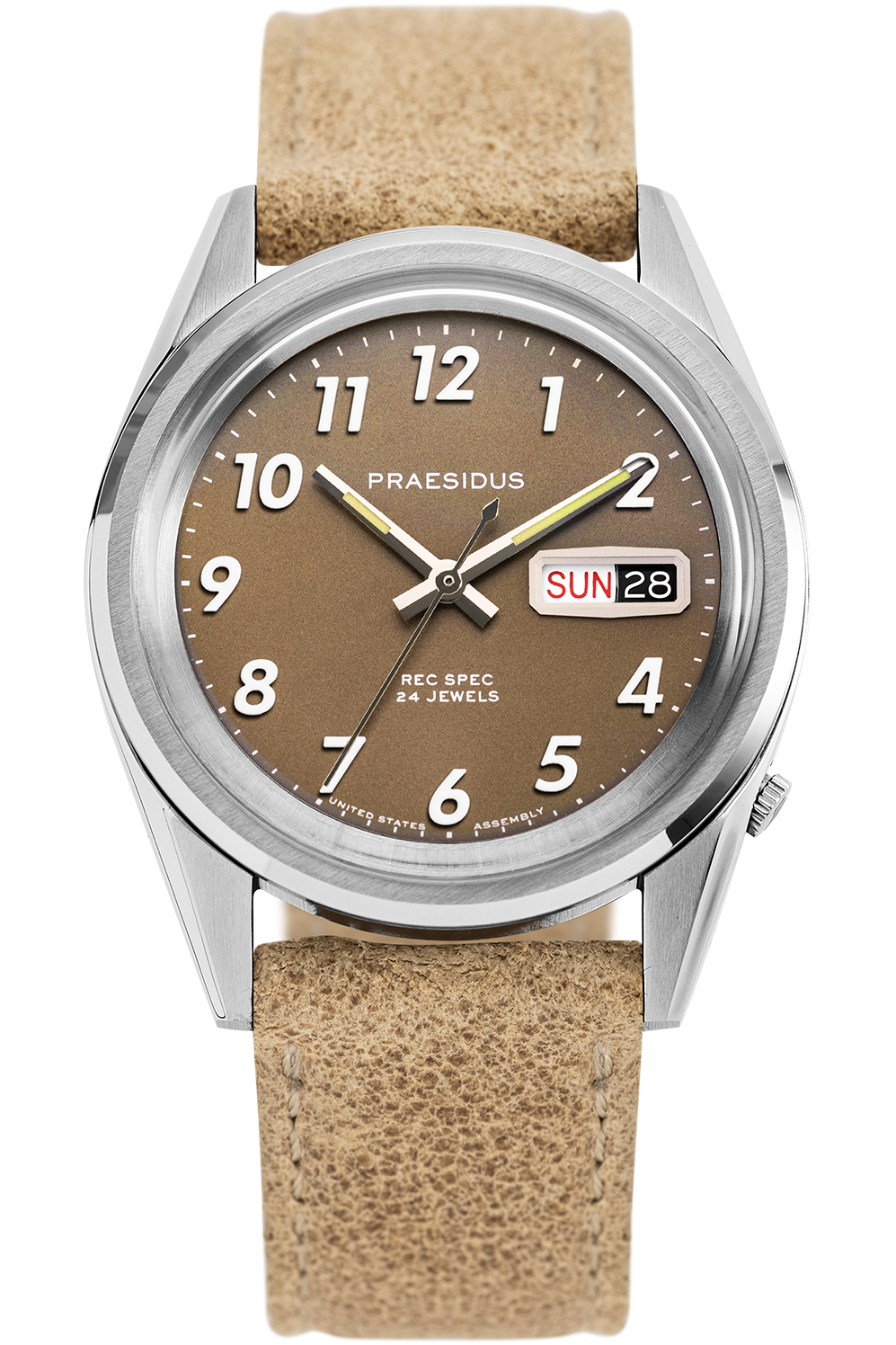 Praesidus Rec Spec Khaki Brown 38Mm P-38-KTW-RBRK1