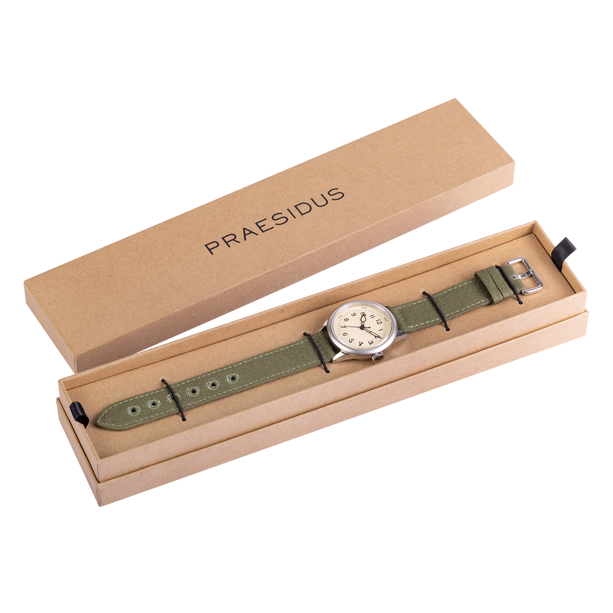 Praesidus Service Watch White Canvas P-38-MIC-B