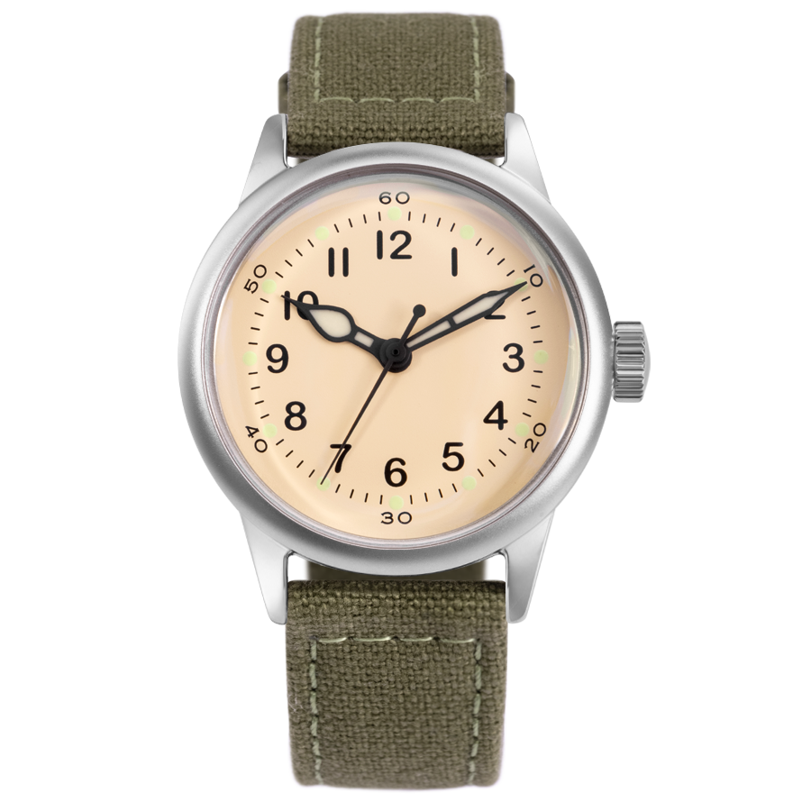 Praesidus Service Watch White Canvas P-38-MIC-B