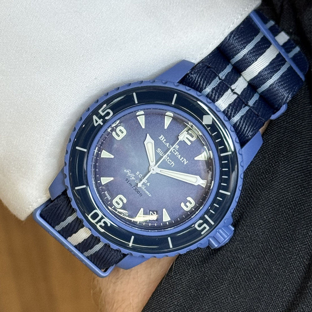 BEGAGNAD Swatch X Blancpain Atlantic Ocean SO35A100