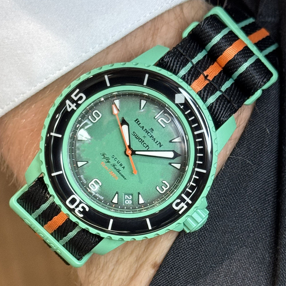 PRE-OWNED Swatch X Blancpain Indian Ocean BEGIndianoceanL