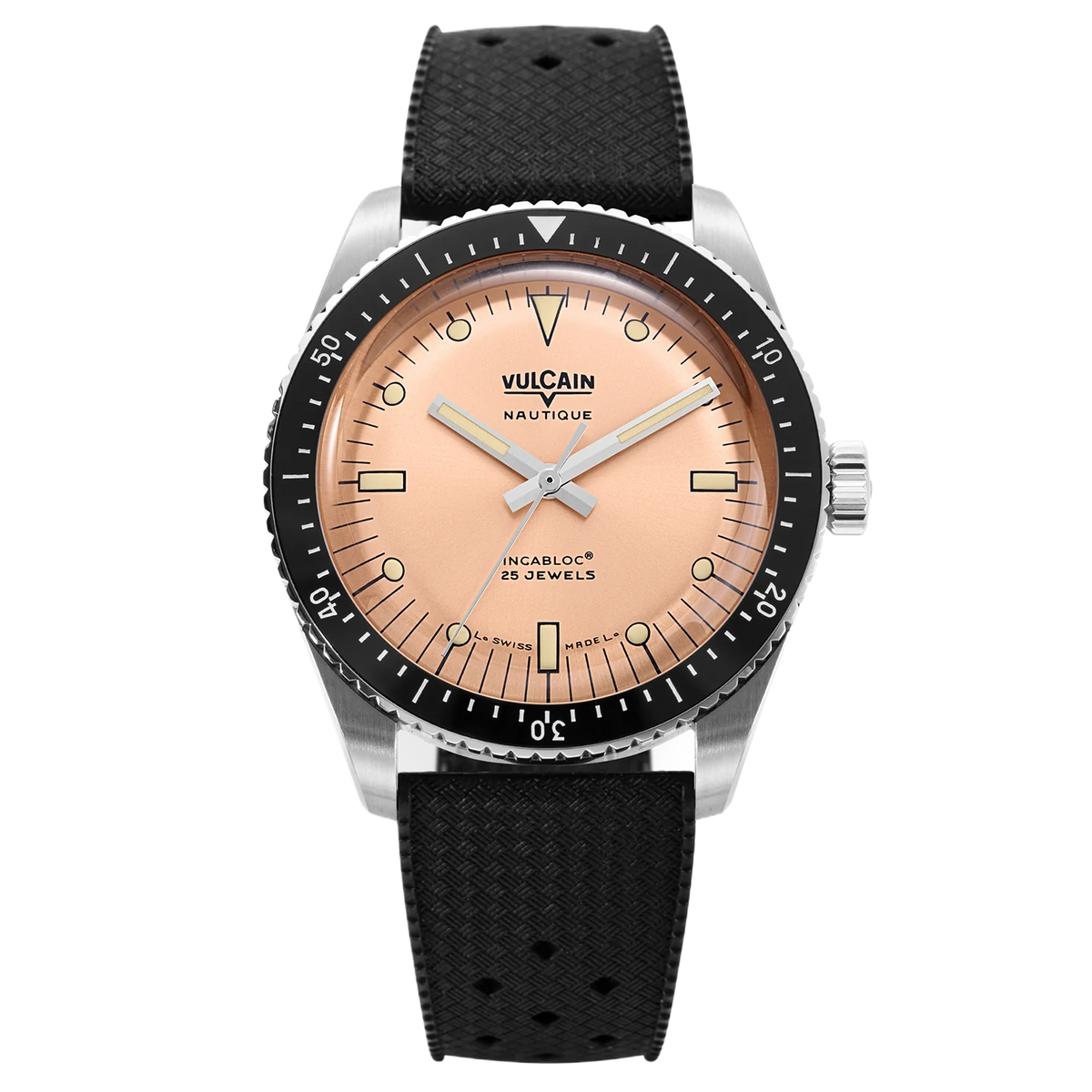 Vulcain Skindiver Nautique Salamon & gummiband 660170B87.BAR200