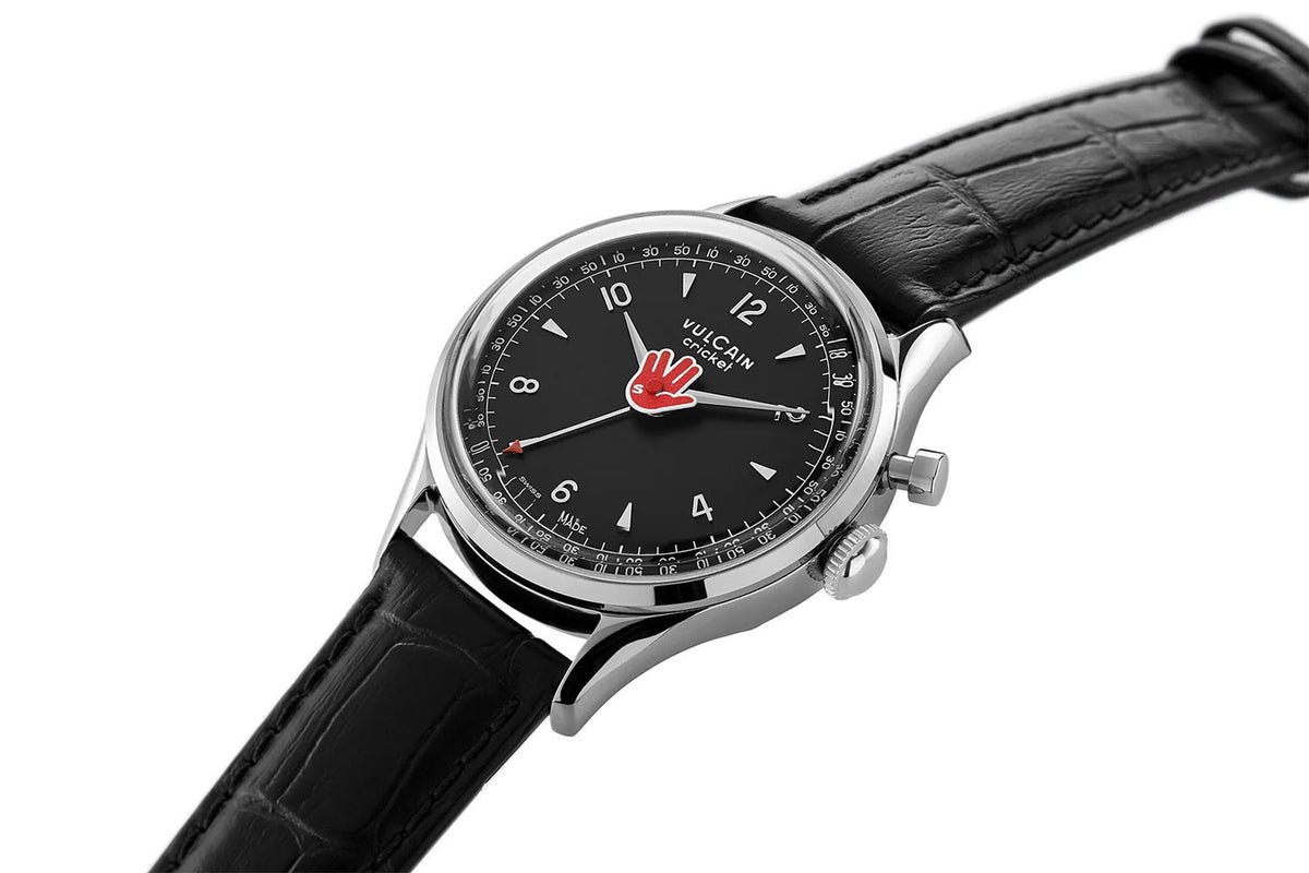 Vulcain Cricket Salute 39 mm - Röd 100168A95.BAN248