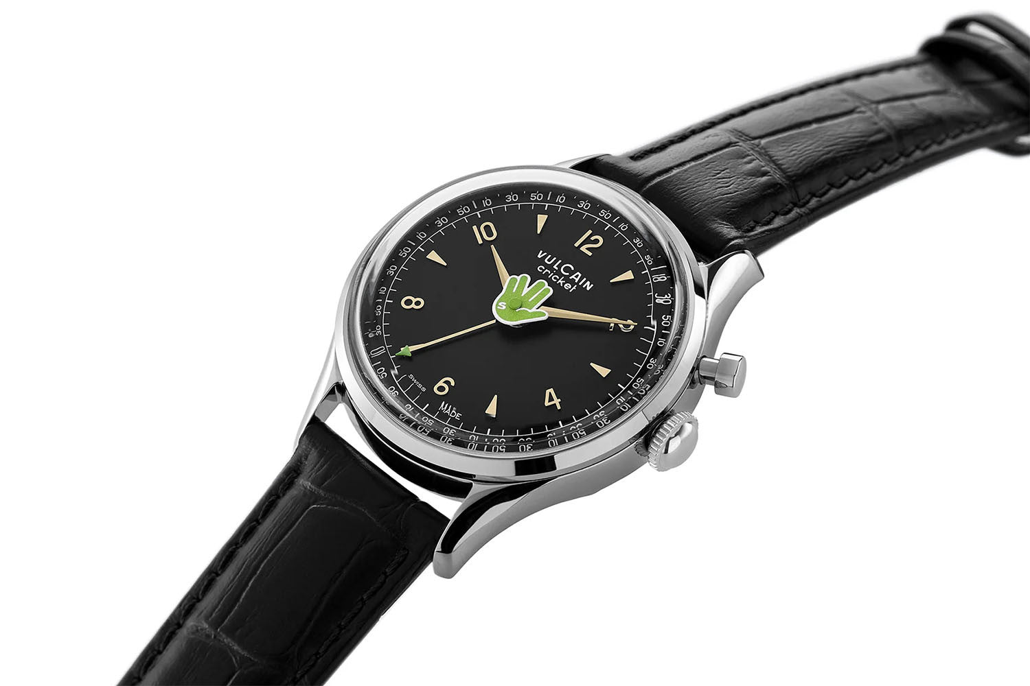 Vulcain Cricket Salute 36 mm - Green 100169A96.BAN301