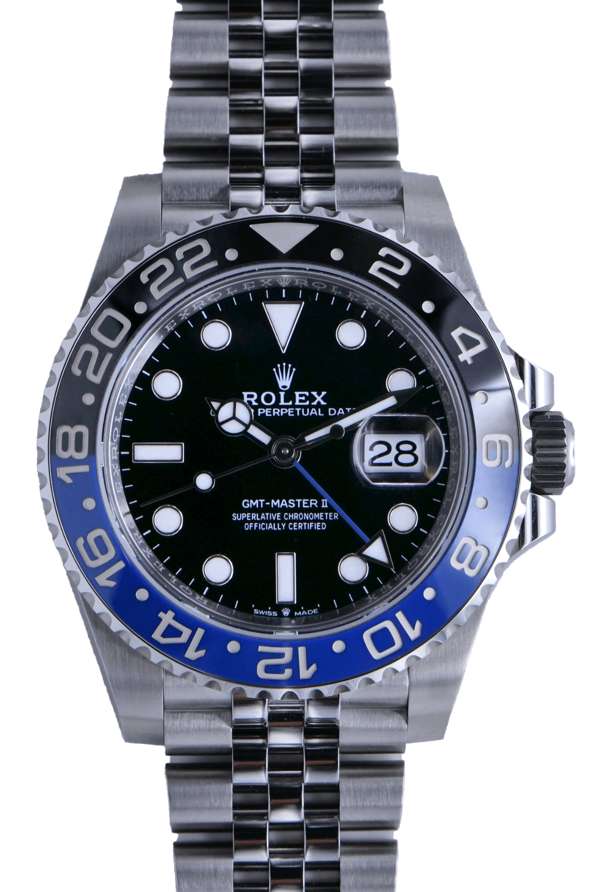 PRE-OWNED Rolex GMT Master II "Batgirl" 126710BLNR