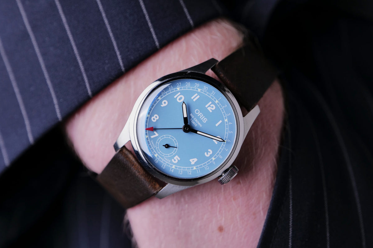 PRE-OWNED Oris Big Crown pointer Date 01 473 7786 4065-07 5 19 22FC