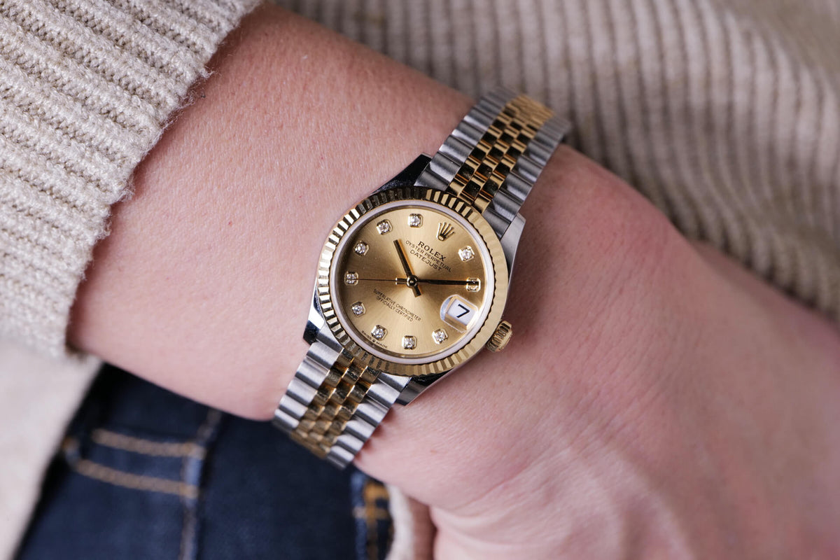 BEGAGNAD Rolex Datejust 31 - 10 diamanter 278273