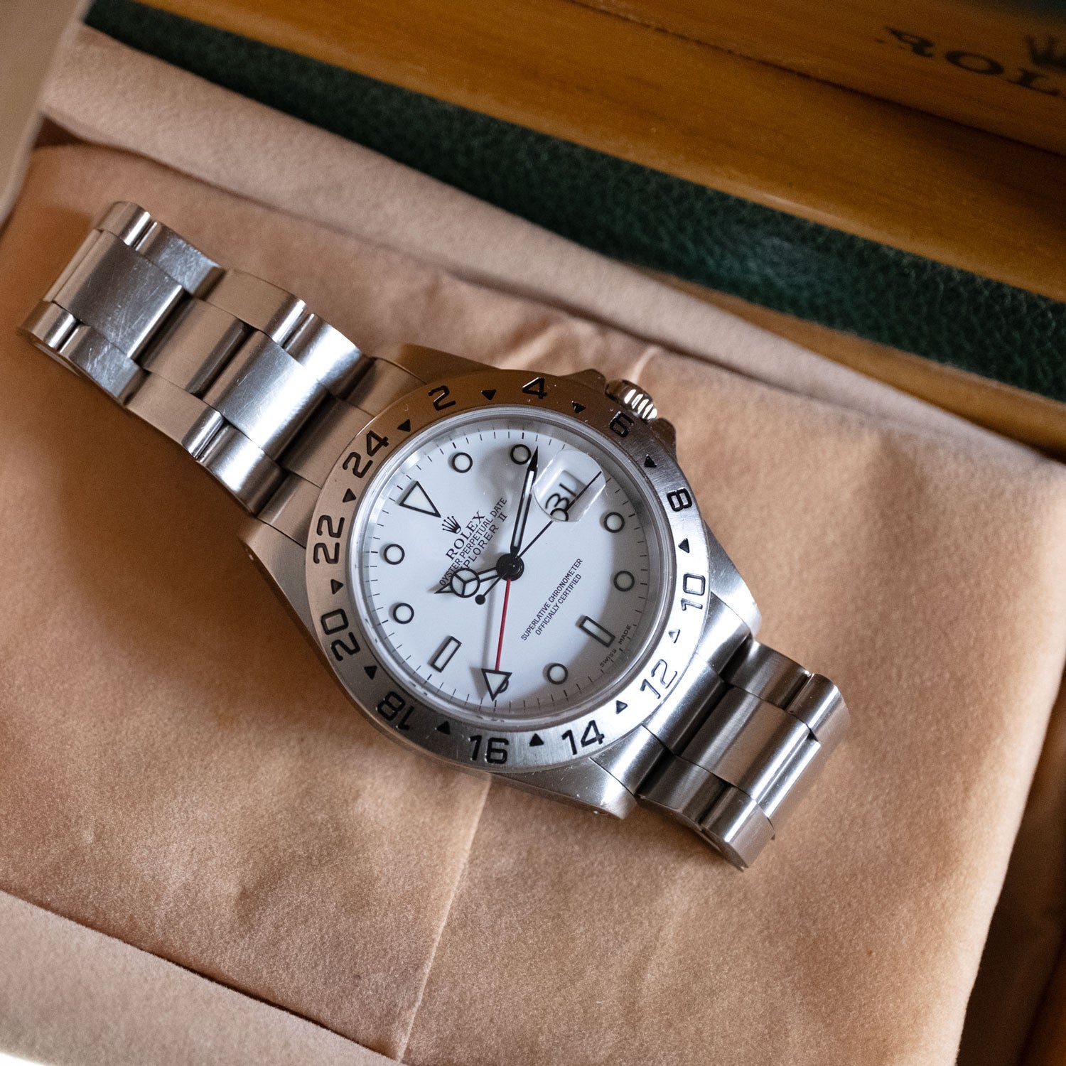 BEGAGNAD Rolex Explorer II Vit 16570
