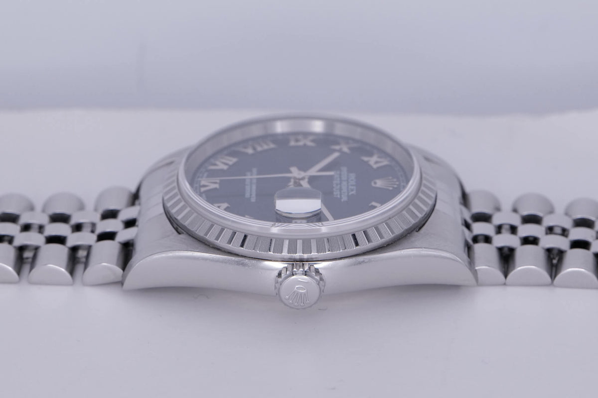 BEGAGNAD Rolex Datejust 36 Blå 16220
