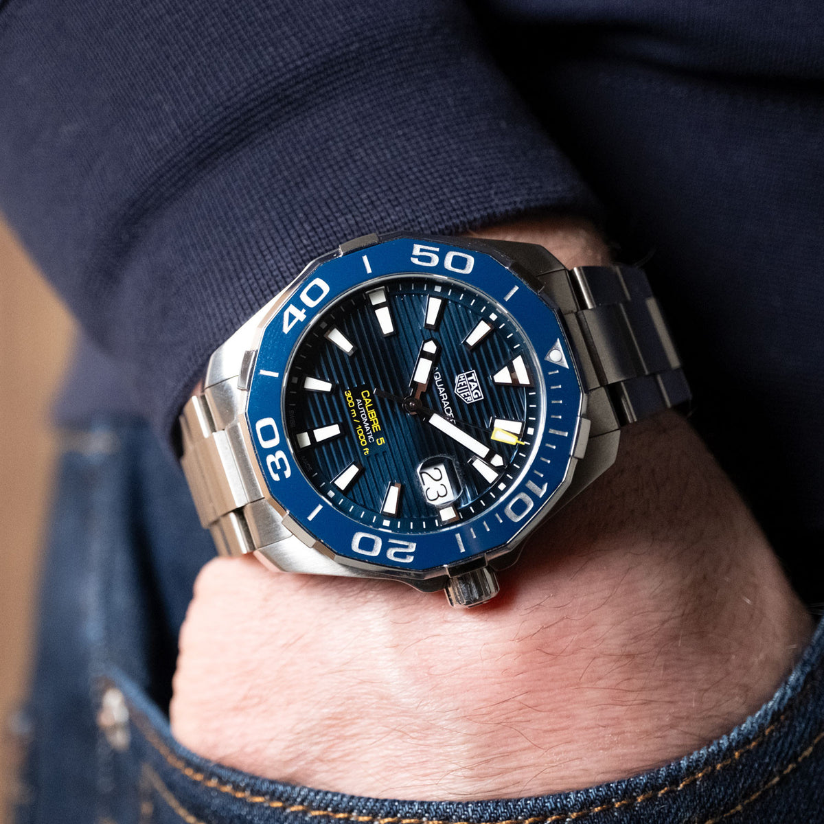 BEGAGNAD Tag Heuer Aquaracer 300 M Calibre 5 Date WAY201B.BA0927