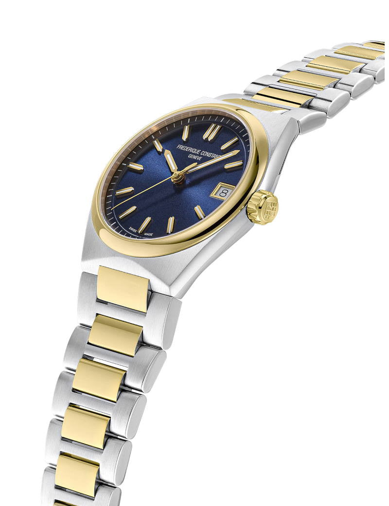 Frederique Constant Highlife Ladies Kvarts Blå urtavla Stål & Guld 31mm FC-240N2NH3B