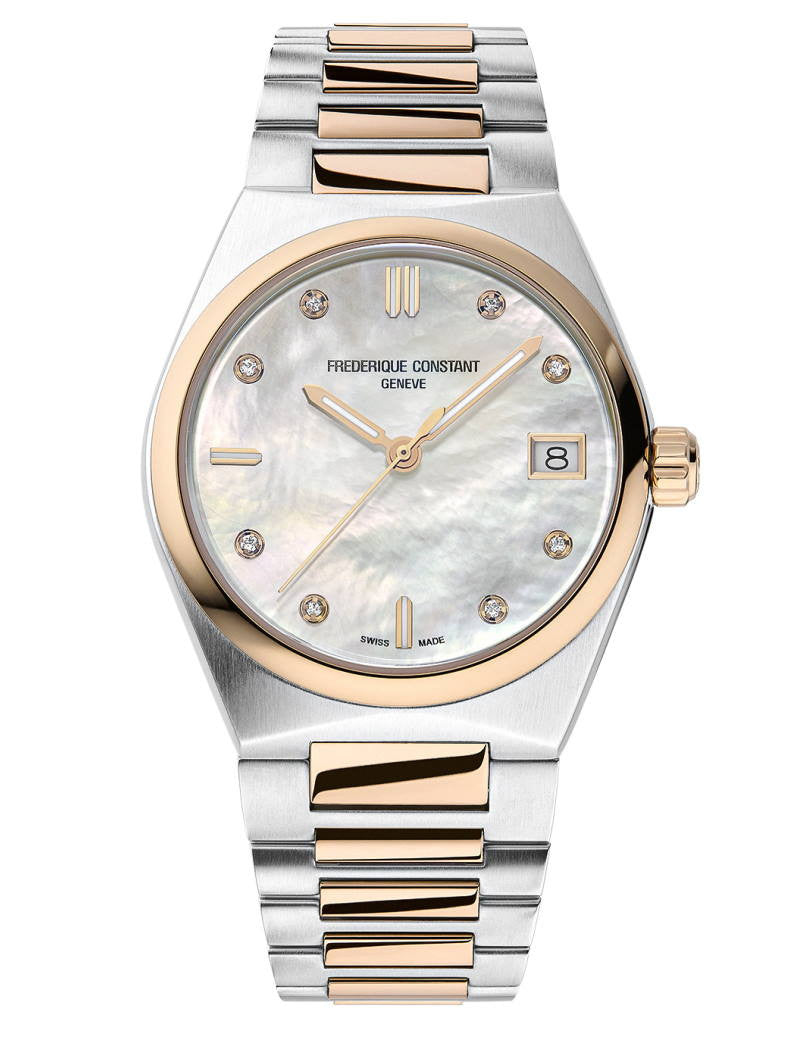 Frederique Constant Highlife Ladies Quartz Mop Dial Steel&Gold 31mm FC-240MPWD2NH22B