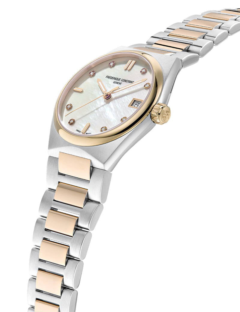 Frederique Constant Highlife Ladies Quartz Mop Dial Steel&Gold 31mm FC-240MPWD2NH22B