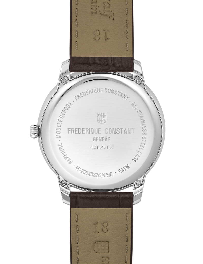 Frédérique Constant Classics Moneta Moonphase 37mm Silver Dial & Steel FC-206S3S6
