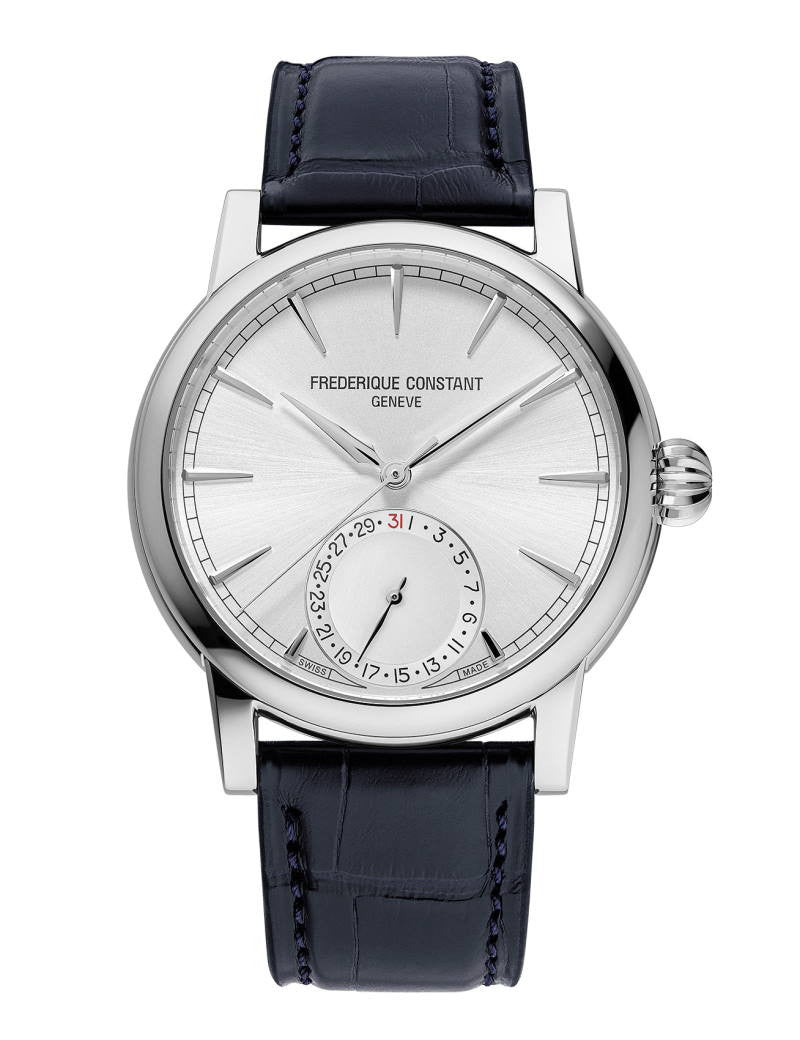 Frederique Constant Manufacture Classic Date Silver & Leather strap FC-706S3H6