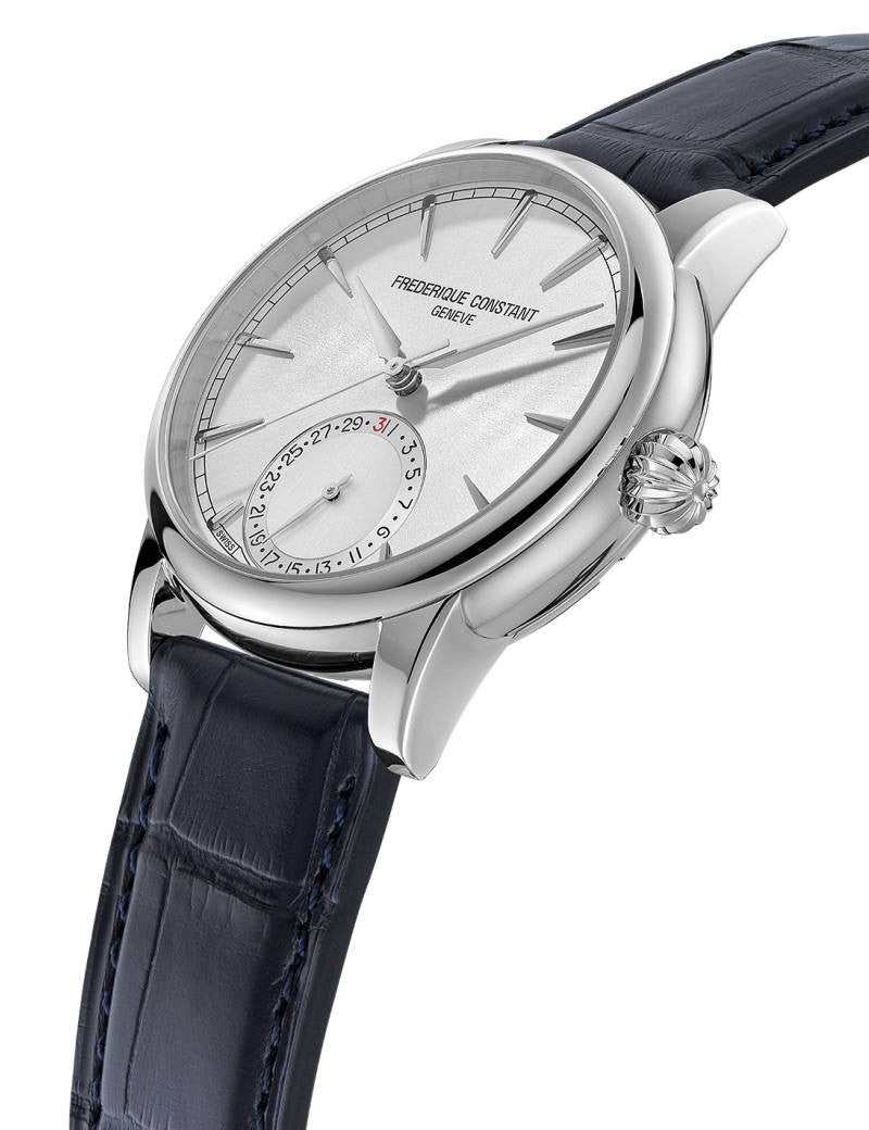 Frederique Constant Manufacture Classic Date Silver & Leather strap FC-706S3H6