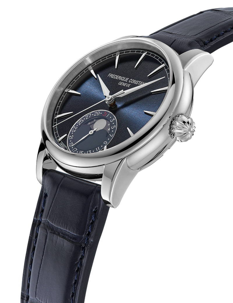 Frederique Constant Manufacture Classic Date Blue & Leather strap FC-716N3H6