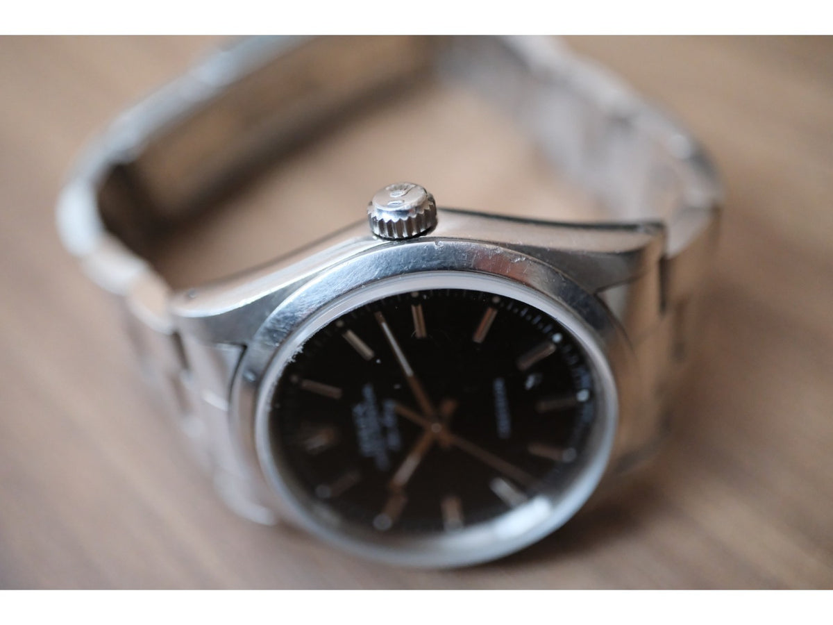 PRE-OWNED Rolex Oyster Perpetual Air King  34mm Black & Steel 14000
