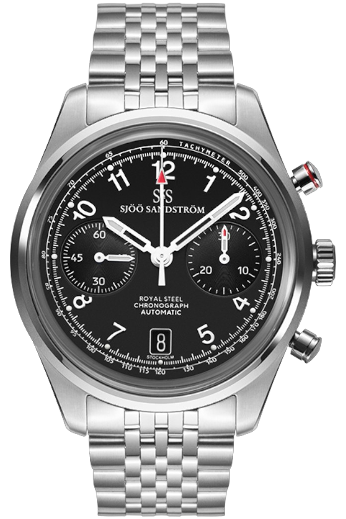 Sjöö Sandström - Royal Steel Chronograph 40mm Blue & Steel Bracelet 021521
