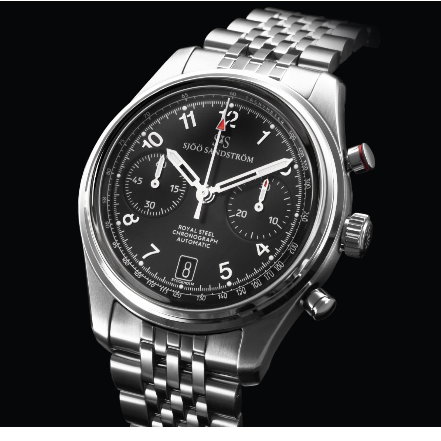Sjöö Sandström - Royal Steel Chronograph 40mm Blue & Steel Bracelet 021521