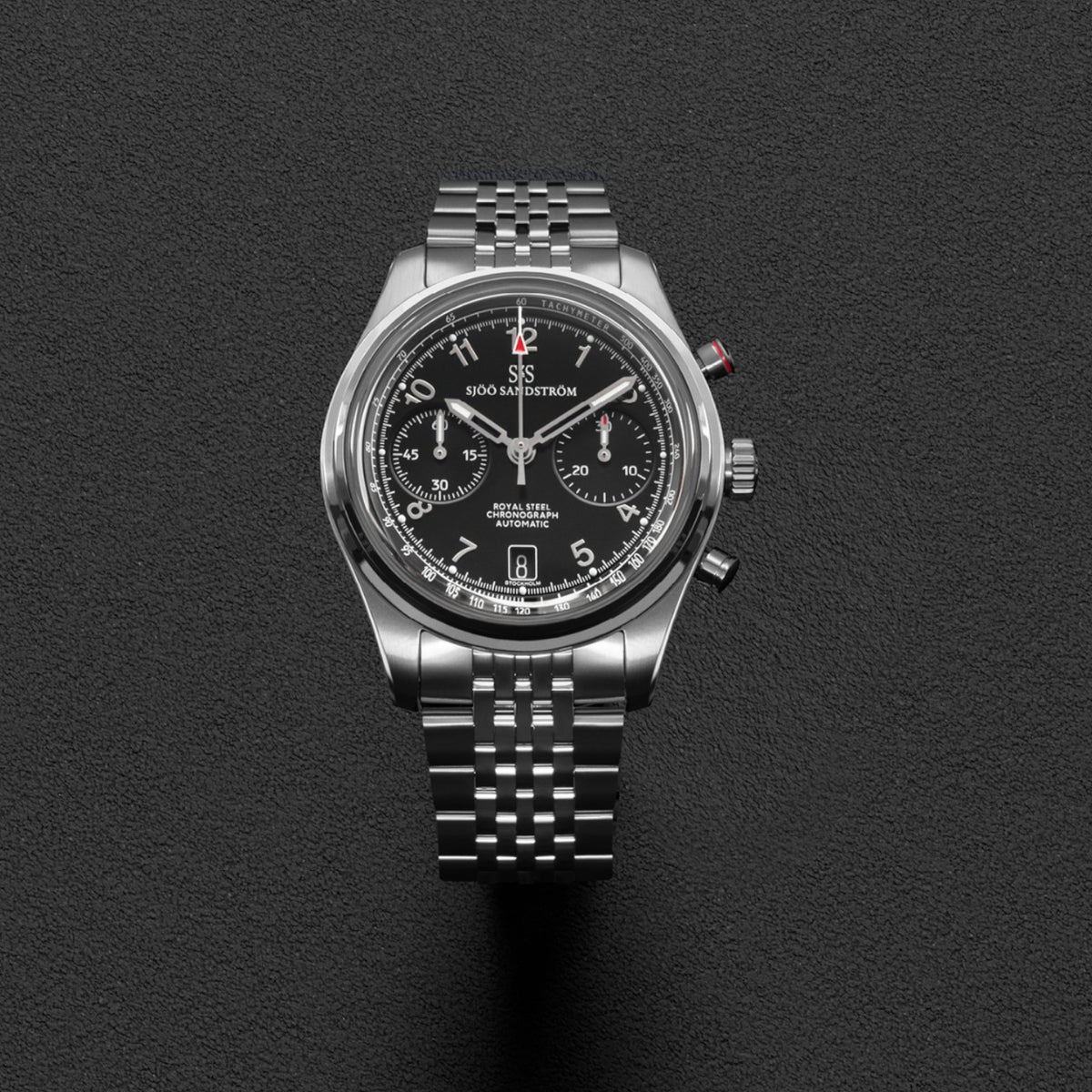 Sjöö Sandström - Royal Steel Chronograph 40mm Blue & Steel Bracelet 021521