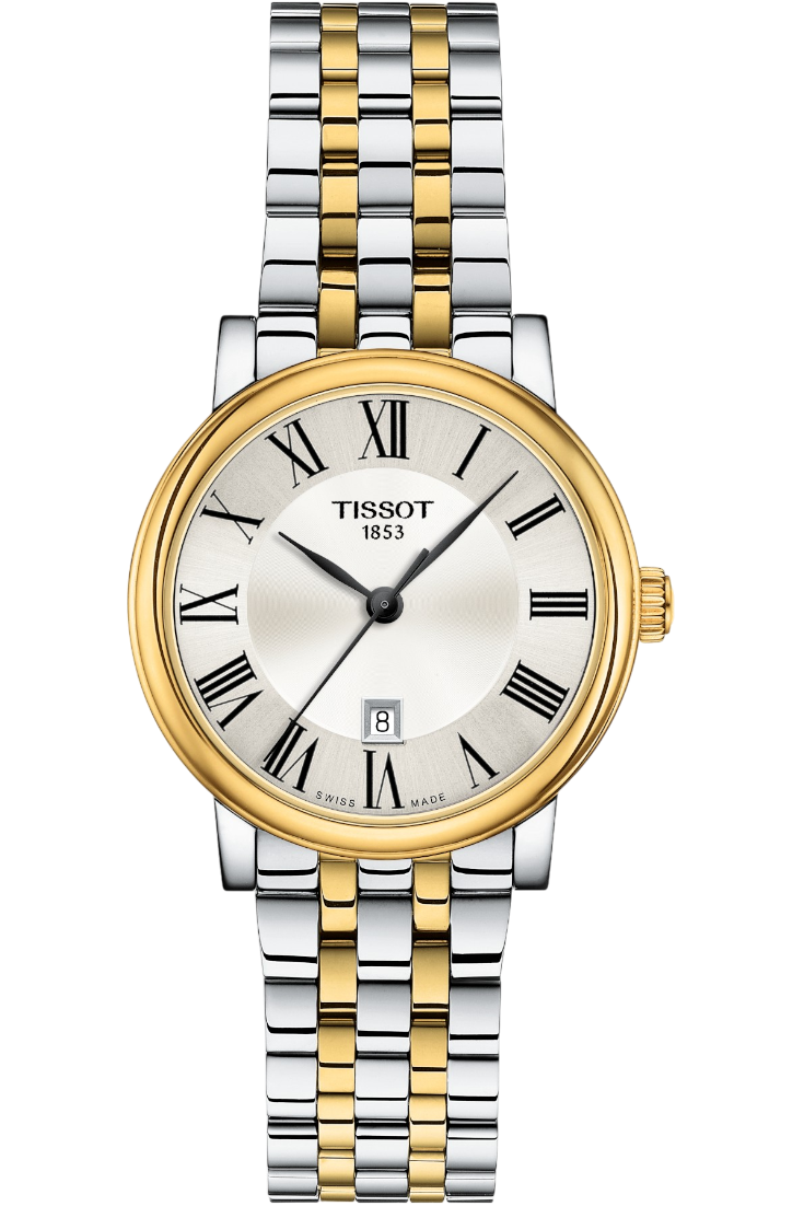 Tissot - Carson Premium Kvartz Lady 30mm Silver & Guld PVD T1222102203300