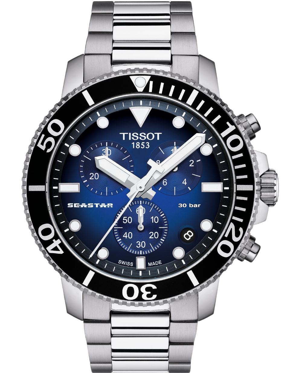 Tissot Seastar 1000 Kronograf Blå & Stål Herrklocka T1204171104101