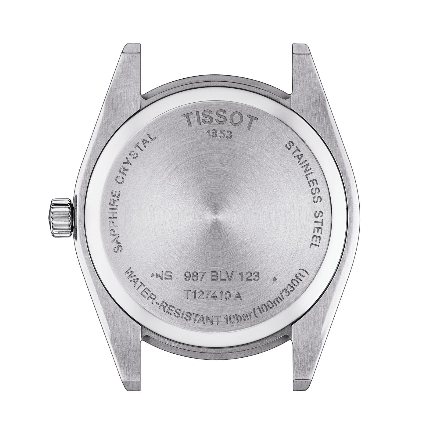 Tissot - Gentleman Kvartz Blå & Stållänk 40mm T1274101104100