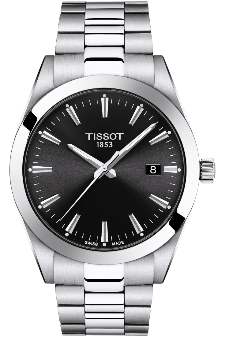 Tissot - Gentleman Quartz Black & Steel 40mm T1274101105100