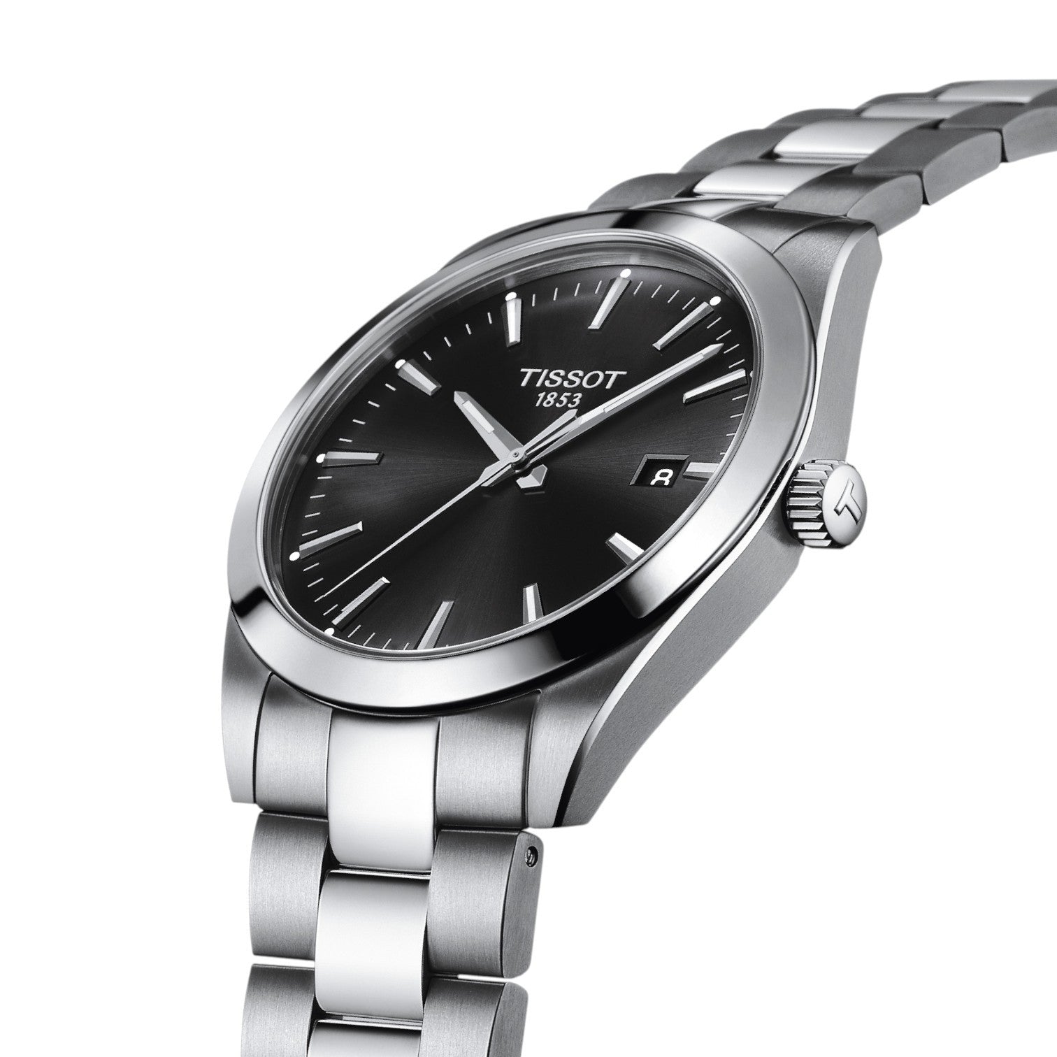 Tissot - Gentleman Quartz Black & Steel 40mm T1274101105100